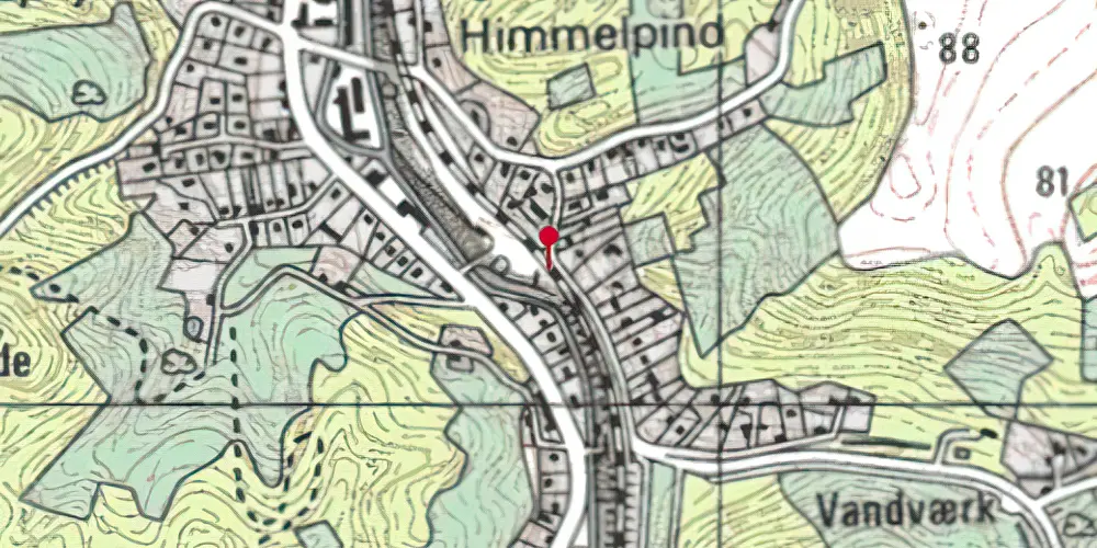 Historisk kort over Grejsdal Teknisk Station