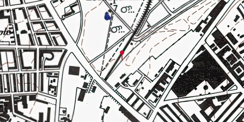 Historisk kort over Lersøen Teknisk Station Historisk kort over Lersøen Teknisk Station