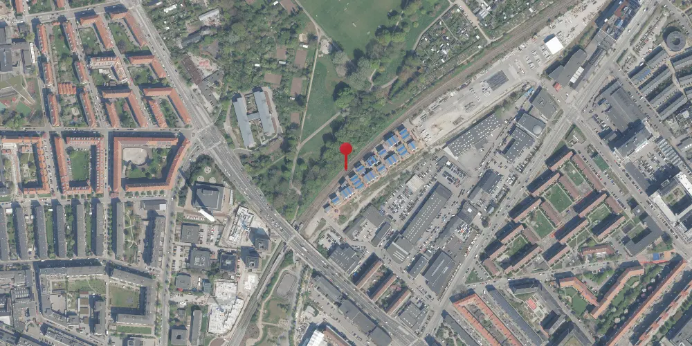 Historisk kort over Lersøen Teknisk Station Historisk kort over Lersøen Teknisk Station