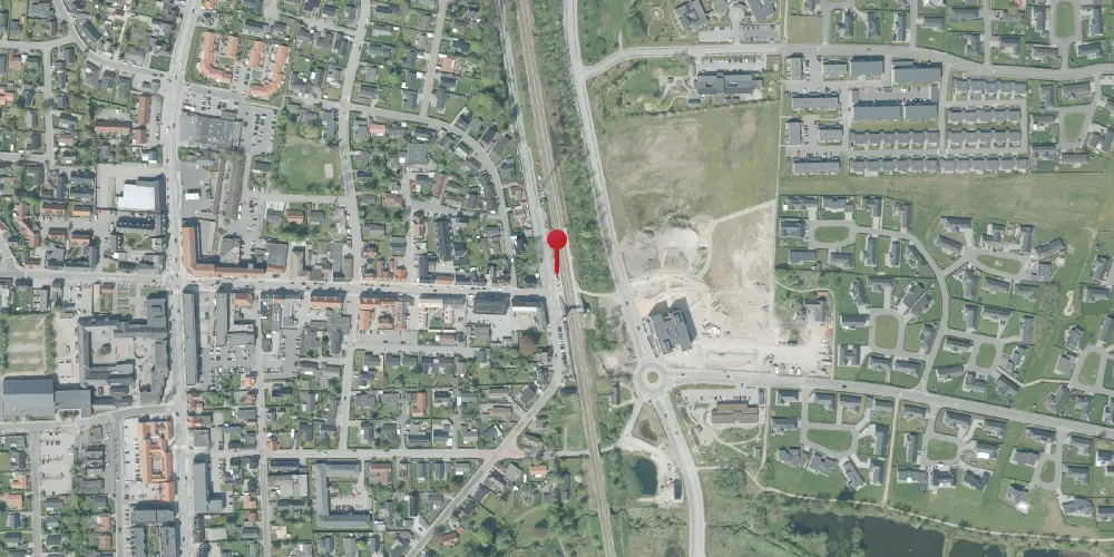 Historisk kort over Støvring Trinbræt