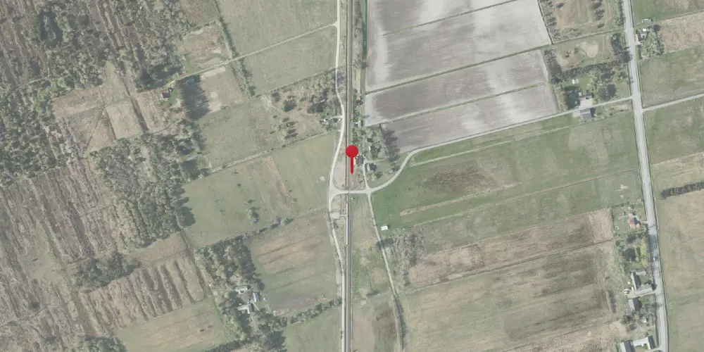 Historisk kort over Napstjert Trinbræt [1935-2005]