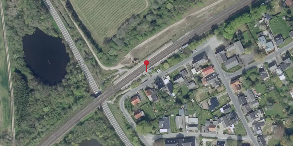 Historisk kort over Holmstrup Trinbræt