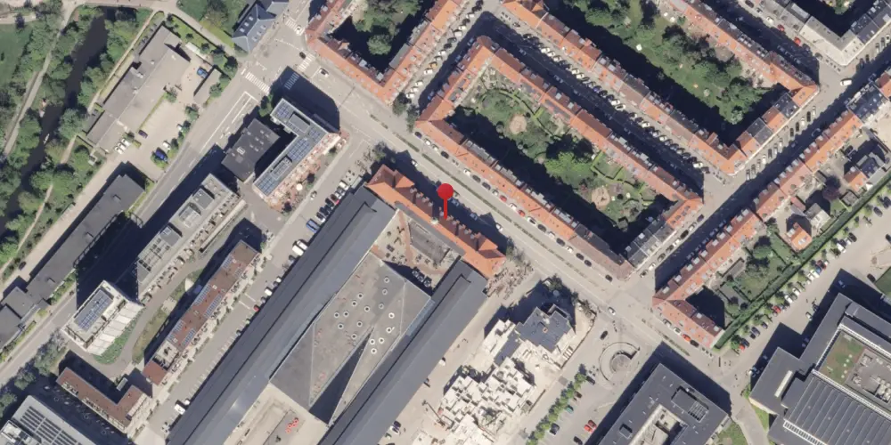 Historisk kort over Aarhus Godsbanegård