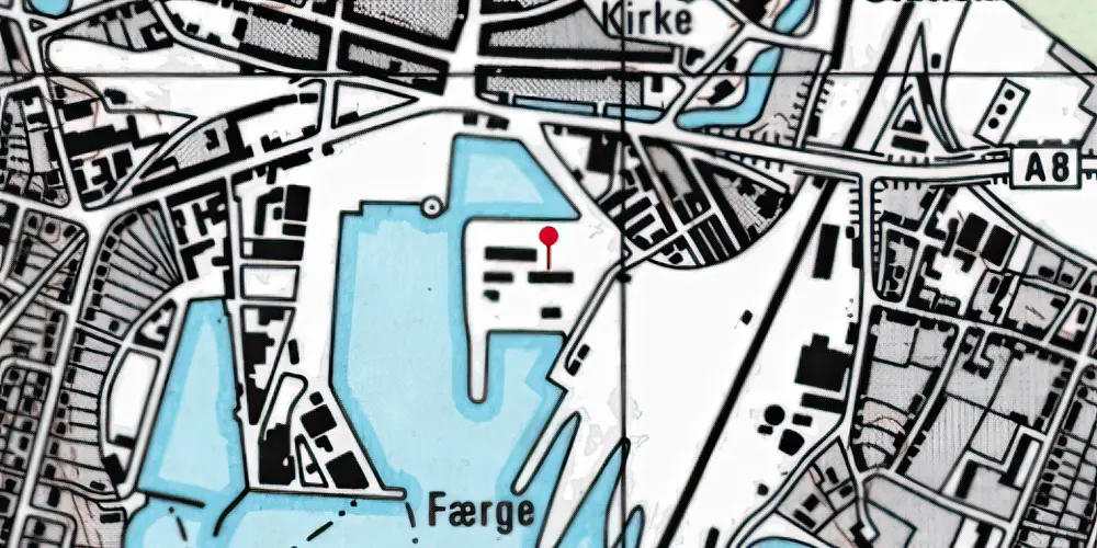 Historisk kort over Nyborg Station [1871-1891]