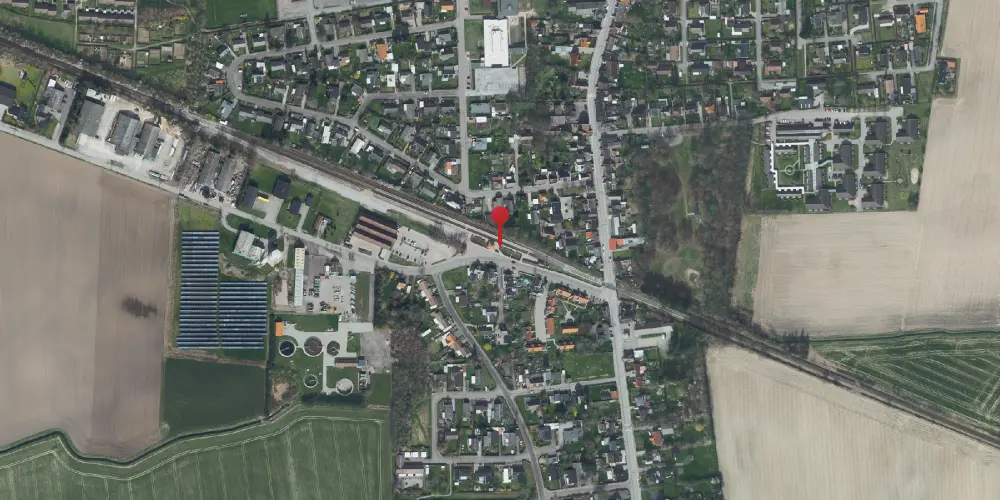 Historisk kort over Søllested Station [1874-2001]