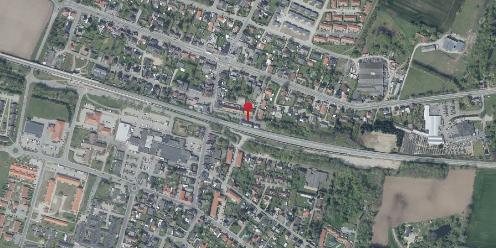 Historisk kort over Langeskov Holdeplads [1869-1888]