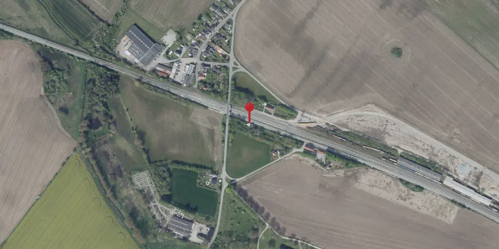 Historisk kort over Marslev Station [1865-1908]