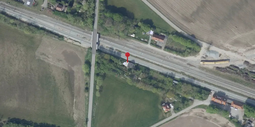 Historisk kort over Marslev Station [1865-1908]