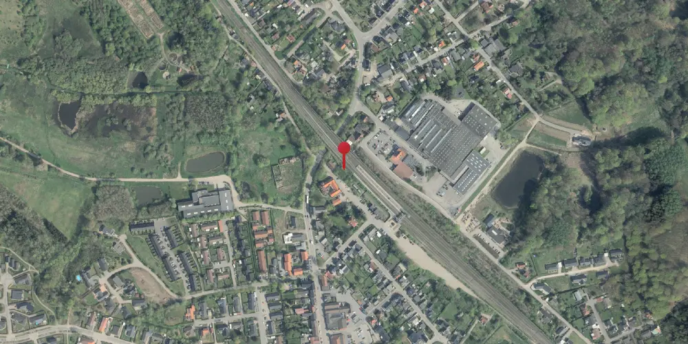 Historisk kort over Tommerup Station [1865-1883]