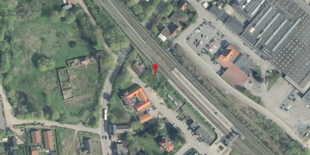 Historisk kort over Tommerup Station [1865-1883]