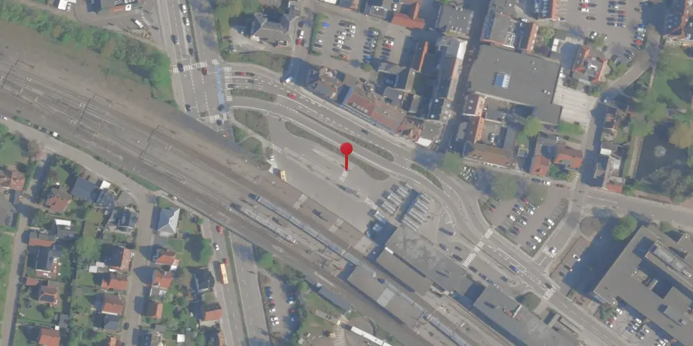 Historisk kort over Holbæk Banegård [1874-1972]