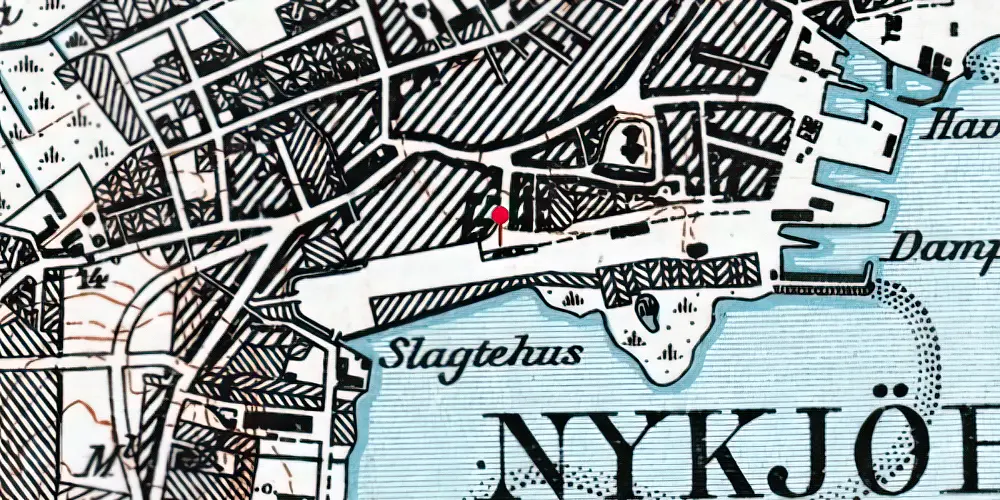 Historisk kort over Nykøbing Mors Station