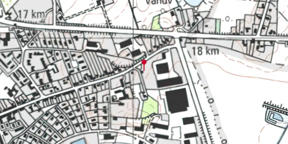 Historisk kort over Rifbjergvejen Trinbræt Historisk kort over Rifbjergvejen Trinbræt