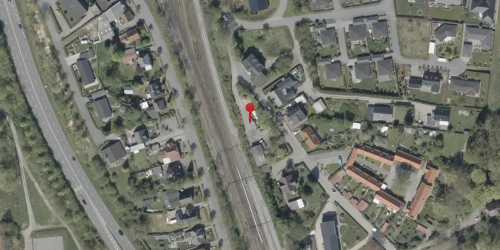 Historisk kort over Padborg Station [1900-1927]