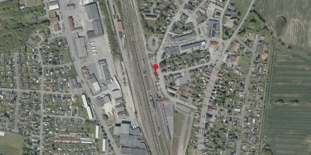 Historisk kort over Padborg Tørsbølbanen Station Historisk kort over Padborg Tørsbølbanen Station