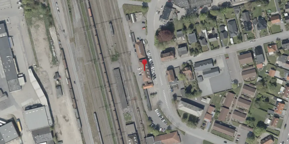 Historisk kort over Padborg Tørsbølbanen Station Historisk kort over Padborg Tørsbølbanen Station