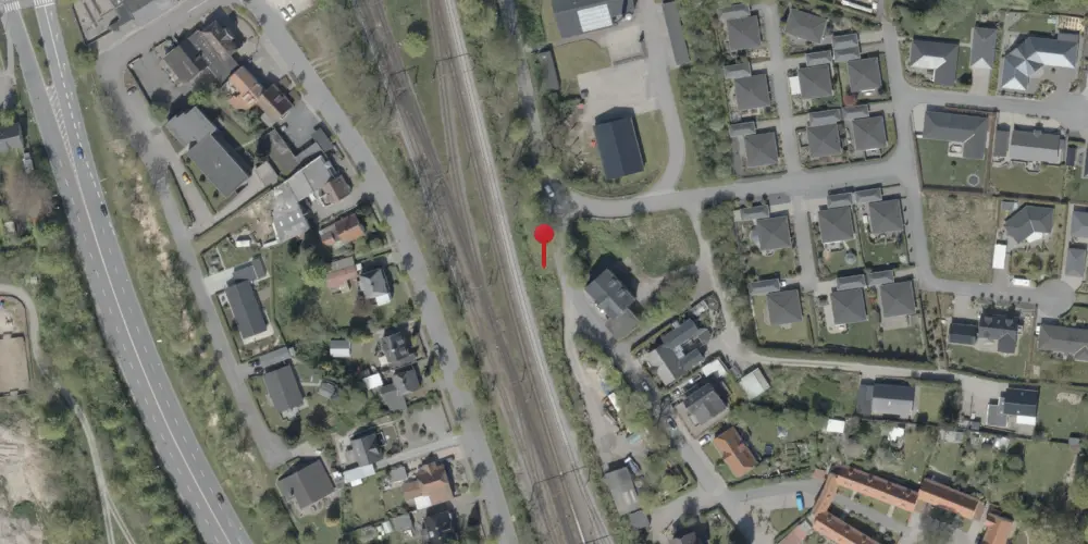 Historisk kort over Padborg Station [1864-1900]