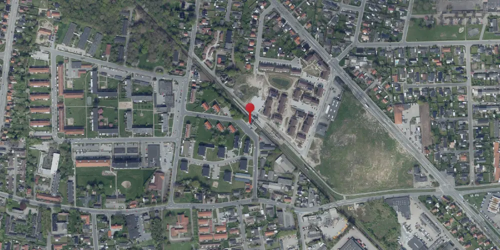 Historisk kort over Hjallese Station [1876-2002]