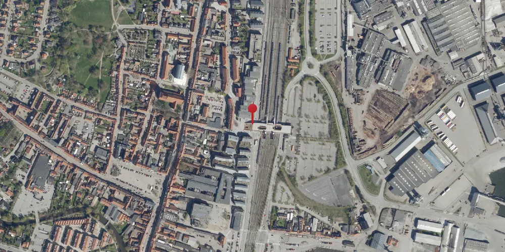 Historisk kort over Køge Station [1870-1983]