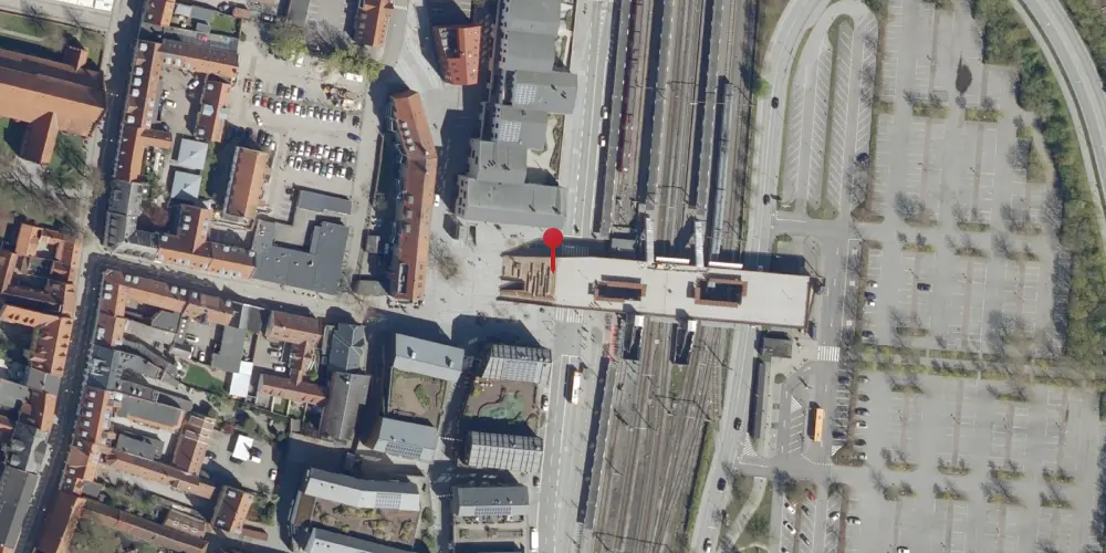 Historisk kort over Køge Station [1870-1983]