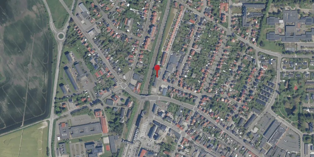 Historisk kort over Vordingborg Station [1870-1937]