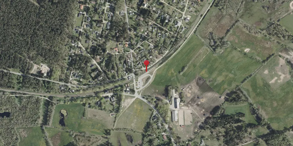 Historisk kort over Thorsager Letbanestation Historisk kort over Thorsager Letbanestation