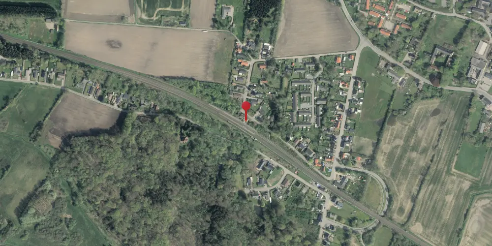 Historisk kort over Skalbjerg Trinbræt