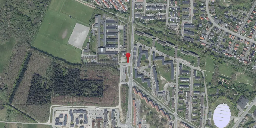 Historisk kort over Højstrup Letbanestation