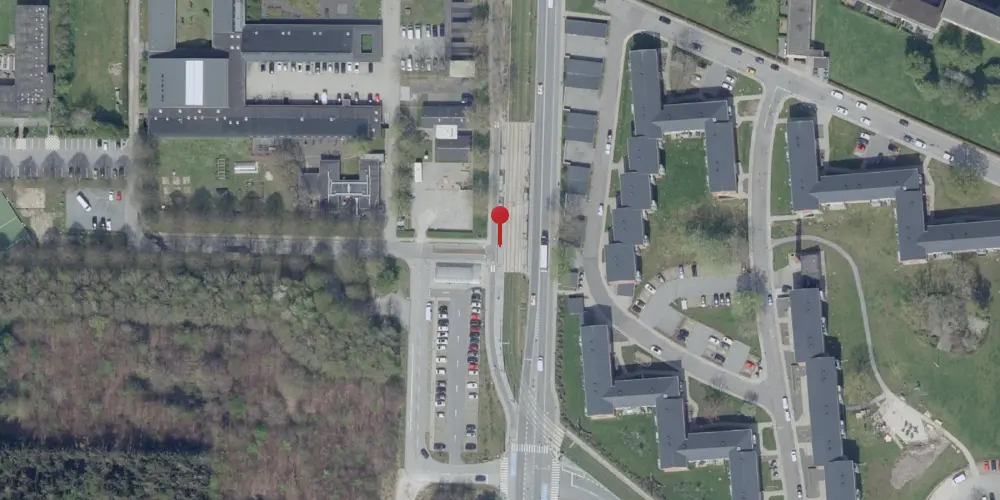 Historisk kort over Højstrup Letbanestation