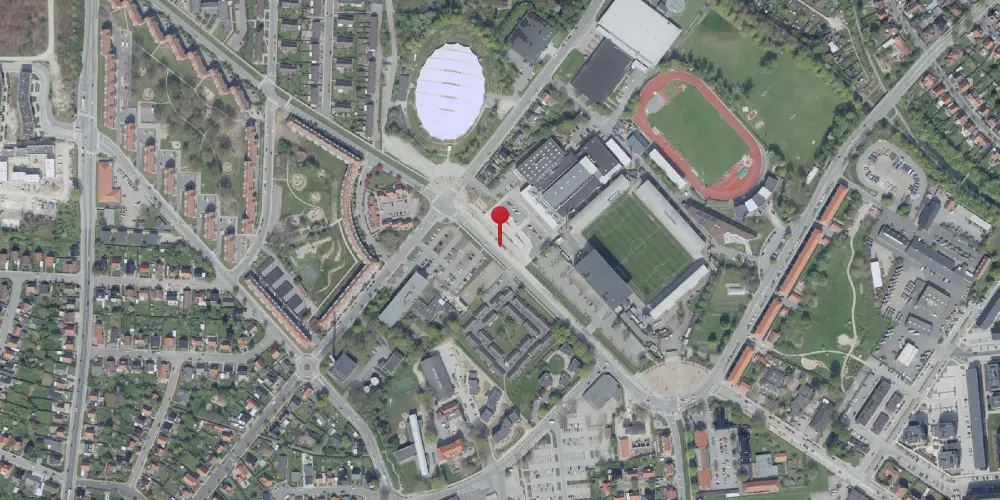 Historisk kort over Idrætsparken Letbanestation