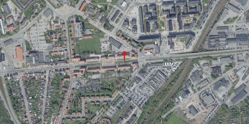 Historisk kort over Bolbro Letbanestation