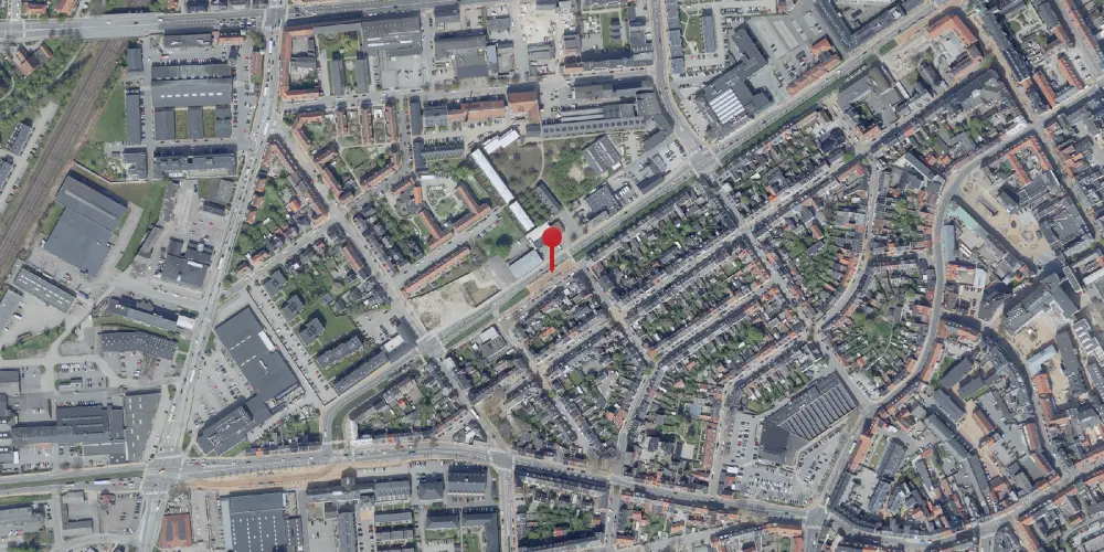 Historisk kort over Vestre Stationsvej Letbanestation