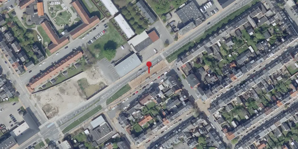 Historisk kort over Vestre Stationsvej Letbanestation