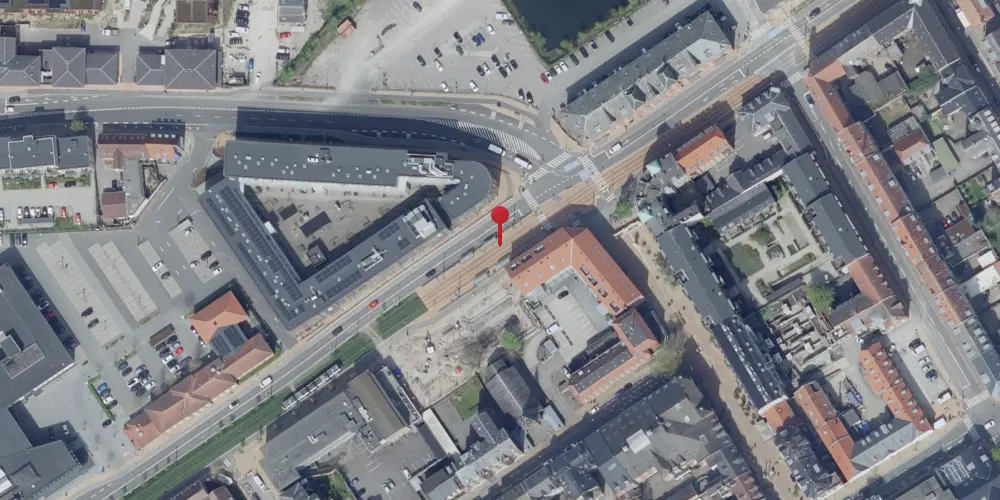 Historisk kort over Kongensgade Letbanestation