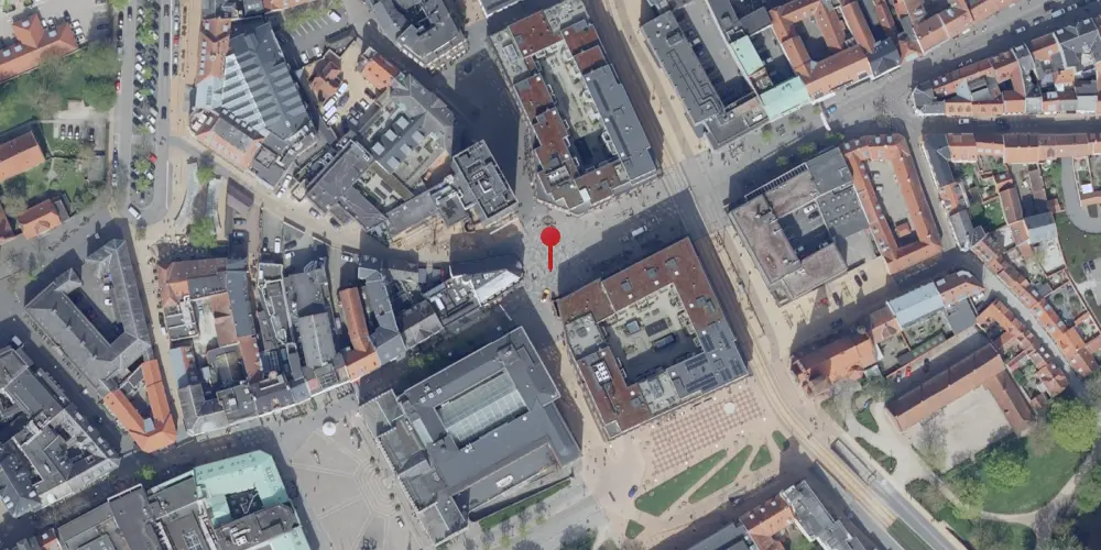 Historisk kort over Albani Torv Letbanestation Historisk kort over Albani Torv Letbanestation