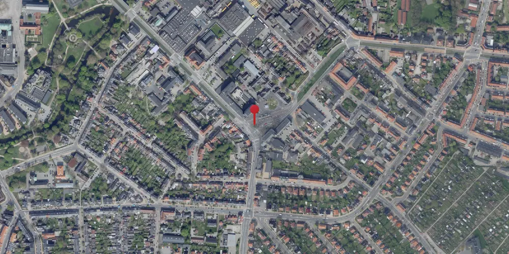 Historisk kort over Benedikts Plads Letbanestation Historisk kort over Benedikts Plads Letbanestation