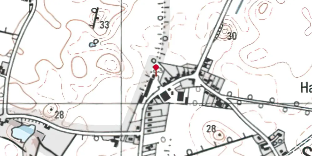 Historisk kort over Longelse Station Historisk kort over Longelse Station