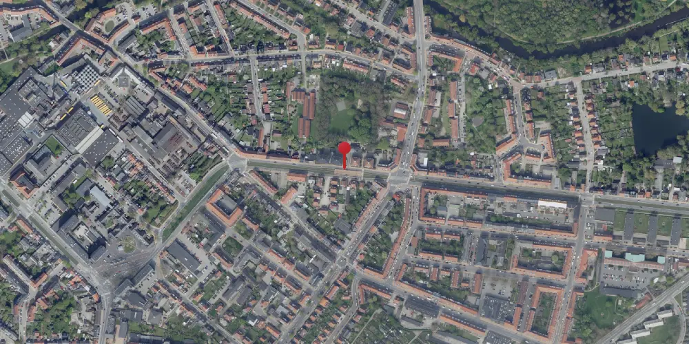 Historisk kort over Palnatokesvej Letbanestation