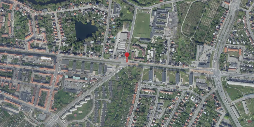 Historisk kort over Østerbæksvej Letbanestation Historisk kort over Østerbæksvej Letbanestation