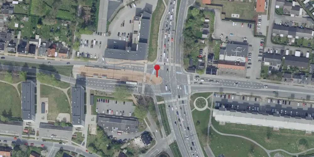 Historisk kort over Korsløkke Letbanestation