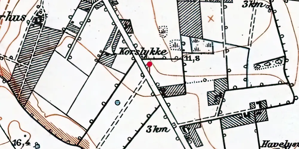 Historisk kort over Ejerslykke Letbanestation