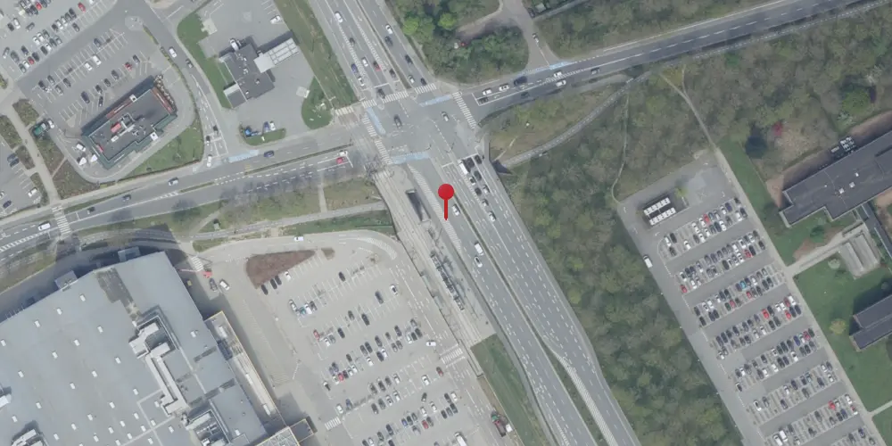 Historisk kort over IKEA Letbanestation