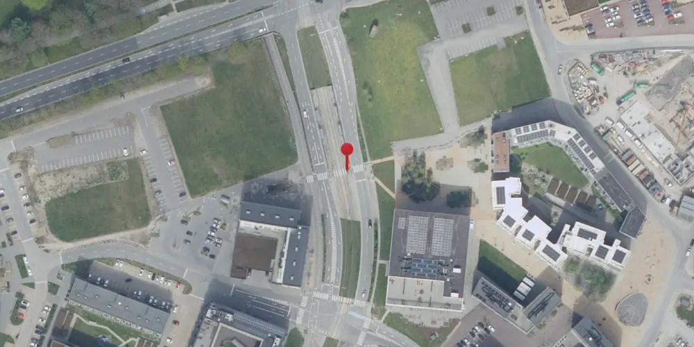 Historisk kort over Cortex Park Letbanestation