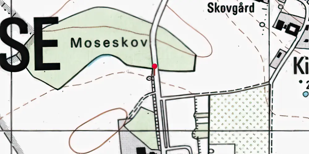 Historisk kort over Campus Odense Letbanestation Historisk kort over Campus Odense Letbanestation