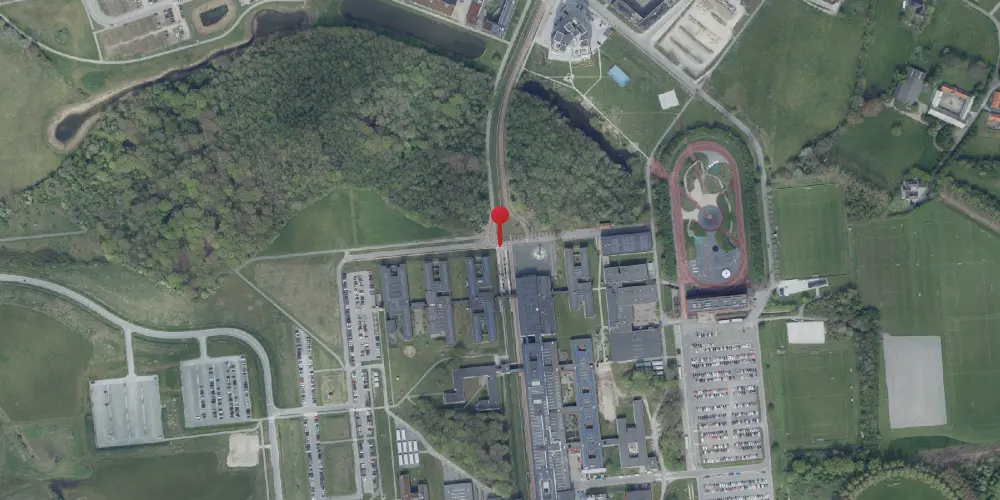 Historisk kort over Campus Odense Letbanestation Historisk kort over Campus Odense Letbanestation