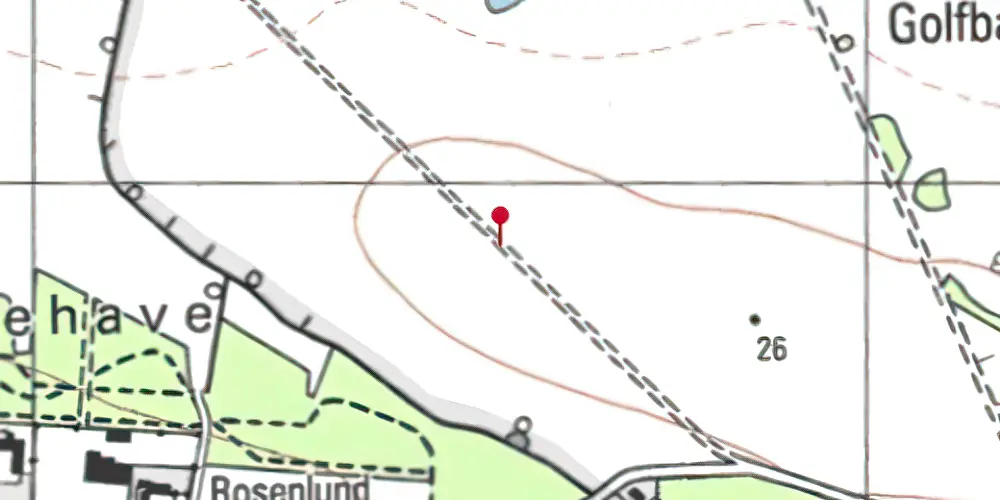 Historisk kort over Hospital Syd Letbanestation