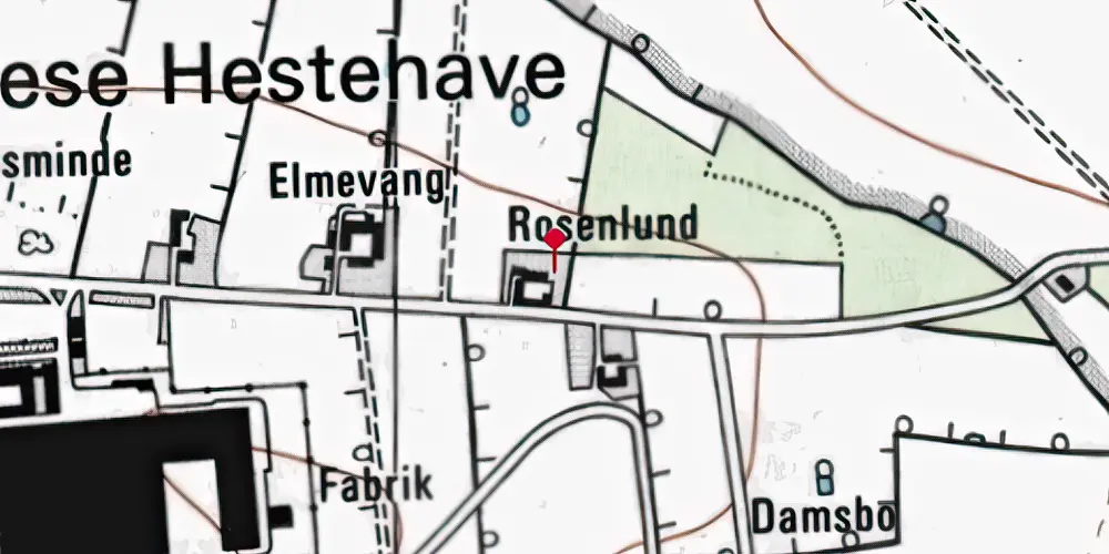 Historisk kort over Parkering Odense Syd Letbanestation Historisk kort over Parkering Odense Syd Letbanestation