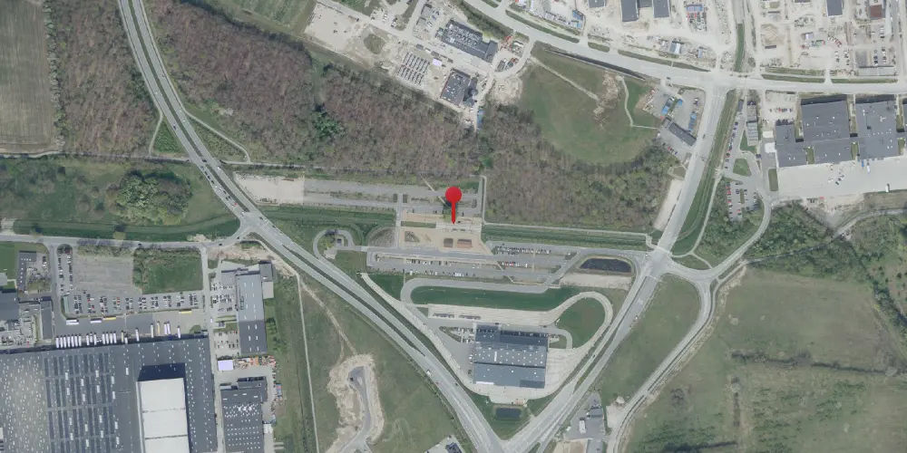 Historisk kort over Parkering Odense Syd Letbanestation Historisk kort over Parkering Odense Syd Letbanestation