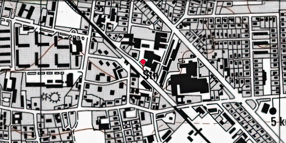 Historisk kort over Hjallese Letbanestation