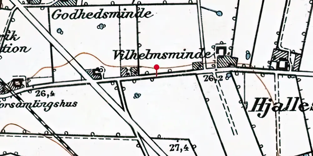 Historisk kort over Hestehaven Letbanestation Historisk kort over Hestehaven Letbanestation